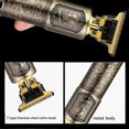 thumbnail image 3 of Cortapelos para hombre, recortadora inalámbrica con cuchilla en T y precisión de corte sin separación, kit de cuidado de barba y cabello recargable por USB de 3 velocidades., 3 of 5