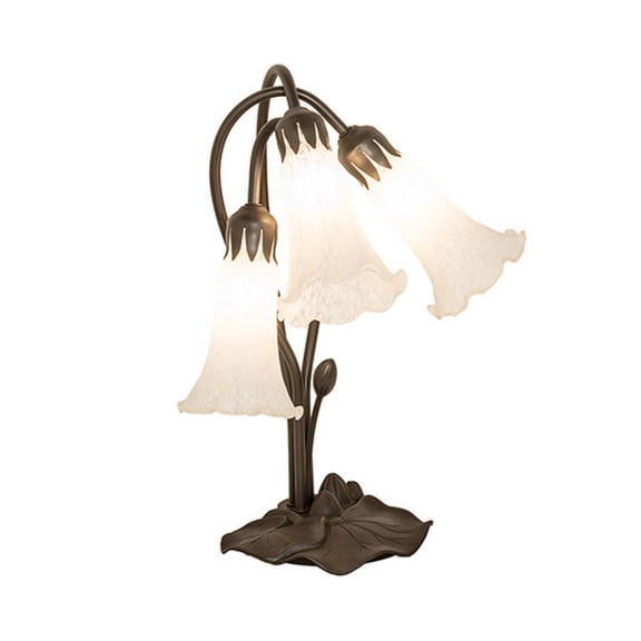 Meyda Tiffany 173809 Tiffany Pond Lily 3 Light 16" Tall Buffet Table Lamp - MultiColor