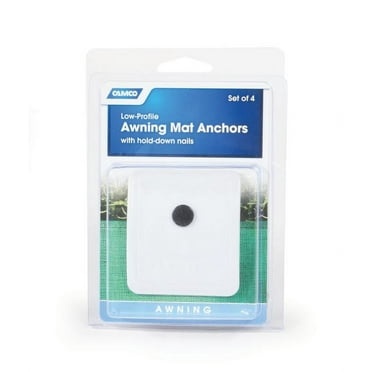 Awning Mat Anchors, Set of 4, White
