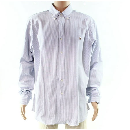 Ralph Lauren - Ralph Lauren Mens Striped Button Up Shirt basrbluew M ...