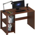 thumbnail image 1 of SHW Home Office computer Desk with Shelves, cherry, 1 of 4
