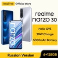 thumbnail image 2 of realme narzo 30 versión rusa Smartphone Helio G95 90Hz 6.5quot; FHD+ pulgadas DotDisplay 5000mAh 48MP Cámara triple 30W Dart Charge Deng Xun unisex, 2 of 2