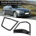 thumbnail image 4 of Embellecedor de cubierta de botón de volante Interior de coche para BMW serie 5 F10 2011-2016, 4 of 10