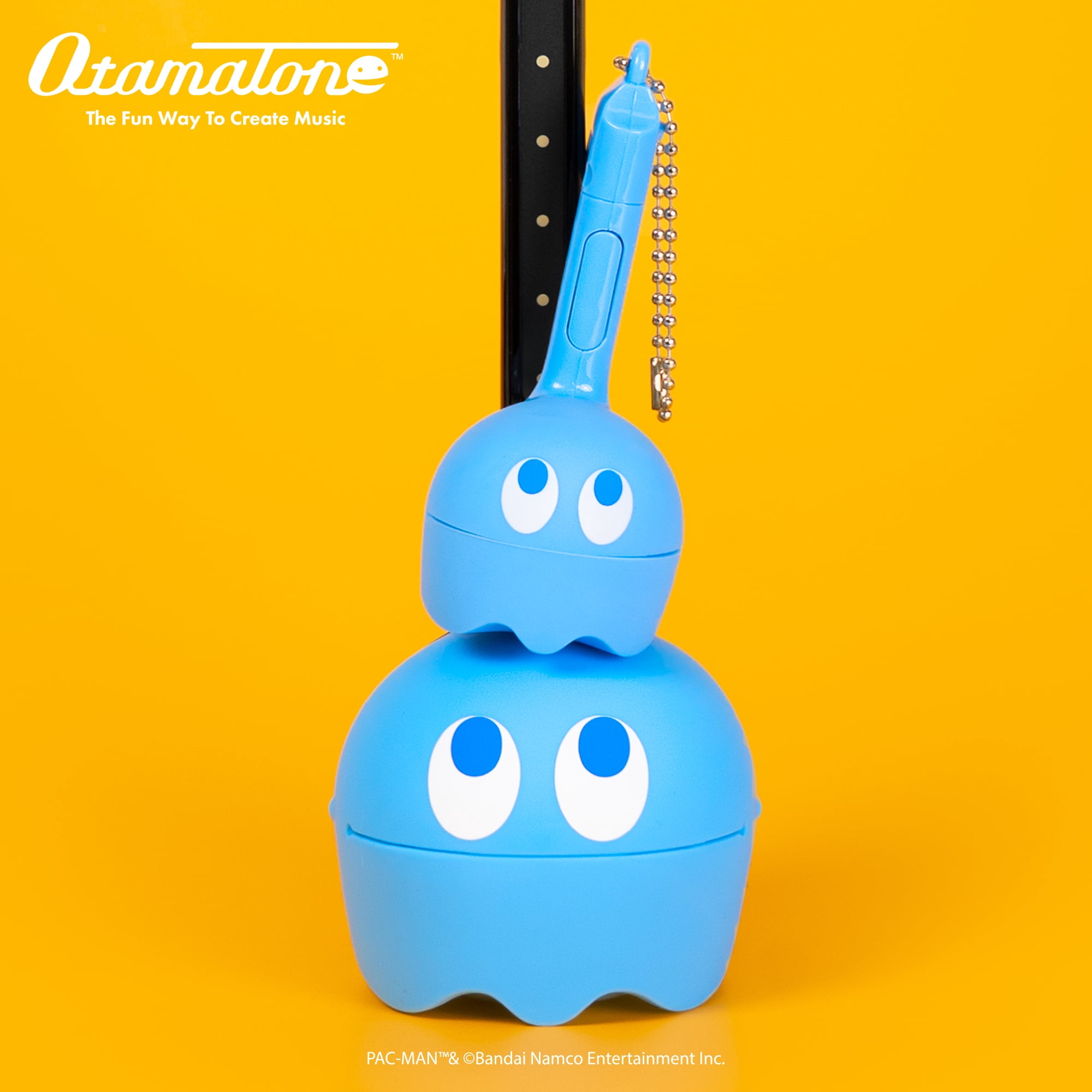 Otamatone PAC-MAN Electronic Portable Music Instrument / Synthesizer Toy from Japan by Maywa Denki (Officially Licensed) [English Instructions] - Inky