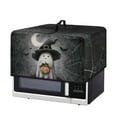 thumbnail image 2 of FOR U DESIGNS Ghost Jack-o'-lantern Spider Web Pattern Microwave Oven Dust Cover Stain Resistant Lid for Air Fryer Toaster Oven Kitchen Appliance Covers Halloween Decor, 18.25 x 14.5 x 11 inch-S, 2 of 8