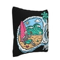 thumbnail image 3 of LNWH Beach Skull Throw Pillow Covers, Square Soft Linen Decorative Pillow Cases, 16"x16", 3 of 8