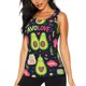 thumbnail image 1 of Fotbe Avocado Love Blusas Sin Mangas para Mujer – Estilo Casual, Corte Suelto, Slim-Fit, Cuello Redondo Deportivo, Tops de Verano para Gimnasio y Yoga-XX-Large, 1 of 7