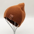 thumbnail image 4 of Guiexla Winter Hat Children Adult Cap Thick Knitted Elastic Windproof Cozy Cold Resistant Solid Color Regular Fit Outdoor Beanie, 4 of 8