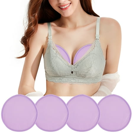 

4 Pack Oil Breast Pads Reusable Organic Oil Pad Leak-Proof Washable Soft Oil Compress Breast Packs for Women Relaxing (Castor Oil Not Included)