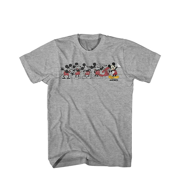 Disney Mickey Mouse Music Evolution Graphic Tee Classic Vintage