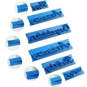 Racing Butterfly 6pcs/set Plastic Letters Mold Happy Birthday Best Wishes Baking Molds Decoration