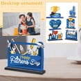 thumbnail image 2 of Creative Father's Day 3D Pop Up Greeting Card, Decorative Box Style Celebration Card, Unique Gift for Dad, Artistic Paper Craft Message Card, Blue, 2 of 6