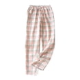 thumbnail image 2 of Baberdicy Women Sweatpants Women Autumn Spring Plaid Printed Pants Full Length Long Trousers Sports Grid Pants Sweatpants, 2 of 8