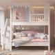 thumbnail image 4 of Beautiful Girl Children Beds In Pink Large Storage Space Cute Design Guardrail Children Beds Bunk Kinderbett Bedroom Furniture My Lux Decor Round, 4 of 16