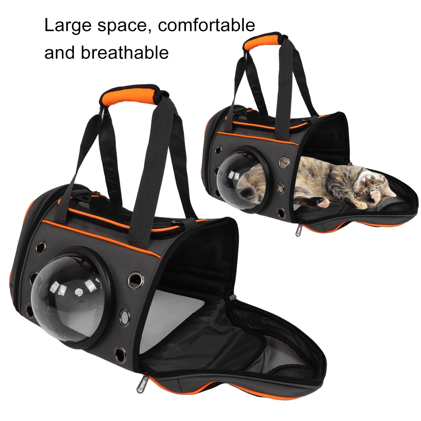 BOKYAN Breathable Cat Carrier Backpack with Transparent Window, 4‑Side Ventilation, Adjustable Shoulder Strap