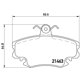 thumbnail image 2 of BALATAS BAJOS METALES APRIO 2008 al 2010 NISSAN 1.6L L4 Delanteras BREMBO ., 2 of 5