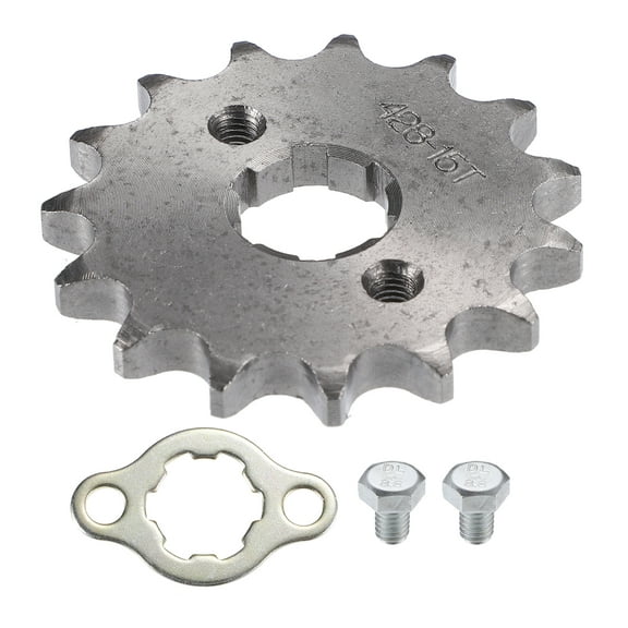 Unique Bargains 428 Style 15T Teeth 20mm ID Motorcycle Front Engine Sprocket Set for 50cc 70cc 110cc 125cc Motorcycle