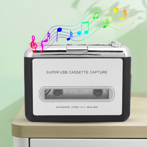 Cassette Player, Portable Multifunction Audio Output Function Tape Converter For Windows2000/XP/Vista/Win7