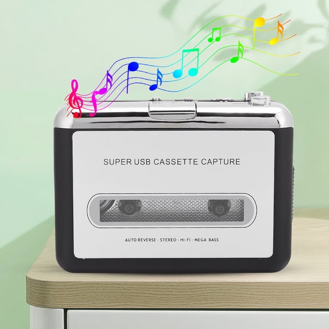 Cassette Player, Portable Multifunction Audio Output Function Tape Converter For Windows2000/XP/Vista/Win7