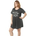 thumbnail image 5 of PinkBeautiM Plus Size Nightgowns Short Sleeve Crew Neck‌ Sleepshirt Knee Length Comfy Night Gowns 2 Pack, 5 of 7