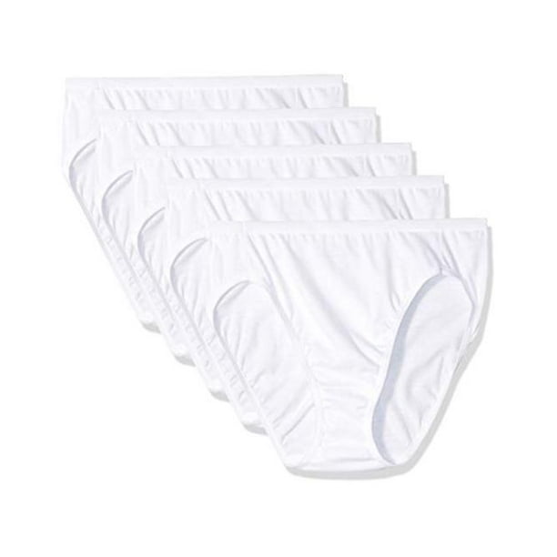 Hanes - Hanes Ultimate Women's Comfort Cotton Hi-Cut Underwear, 5-Pack ...