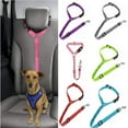 Adjustable Pet Dog Seat Belt Harness, Dog Cat Seat Belt Leash Safety
