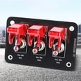 thumbnail image 4 of 12V 24V Toggle Switch Panel Light Breaker Ignition Start Stop Buttons 20A Fuse 4x4 Racing Car Accessories For Boat Truck Trailer ,Easy to Install, 4 of 6