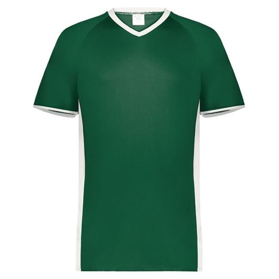 Augusta Sportswear B30534283 Cutter V-Neck Jersey, Vegas Gold & Black - Small