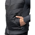 thumbnail image 6 of X RAY JEANS Mens Lightly Insulated Full-Zip Sweater Jacket, Black/Charcoal, M, 6 of 8