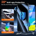 thumbnail image 2 of Dteck 2 Packs Privacy Screen Protector for iPhone 12 mini, Easy Auto-Align Install Kit, Tempered Glass, 9H Hardness, Case Friendly, Bubble Free, 2 of 6