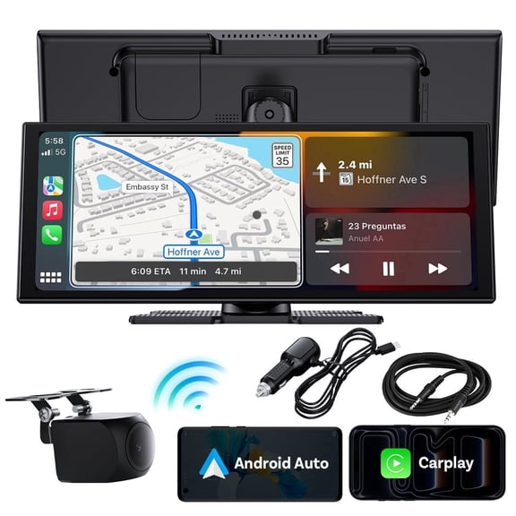 Ottoscreen AI 11.4" Android 15 Smart Car Touchiscreen , Wireless CarPlay Android Auto, with Camera, AI Assistant, GPS Navigation, Video Streaming