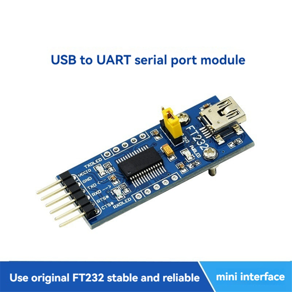 FT232 USB UART Board Mini Interface USB to UART Serial Port Module FT232RNL for Win7/8/8.1/10/11 Android
