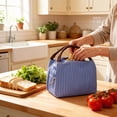 thumbnail image 2 of WYLHCEK Lunch Bag Insulation Leakproof Lunch Box Portable Reusable Large Capacity Lunch Box for Women & Men Work, Picnic, Travel, Camping, Blcak, 2 of 9