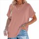 thumbnail image 4 of Camiseta de Verano con Cuello en V Rosa XXL, 4 of 10