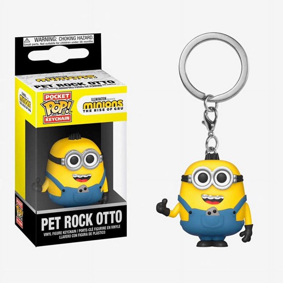 Porte-clés de Poche Funko Minions Moi, Moche et Méchant Carl Agnes Pyjama BOB Figurine d'Action en Vinyle Brinquedos Collection Modèle Jouets pour Enfants