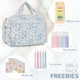 thumbnail image 2 of Soda Candy Bible Cover Case for Women Large Bible Bag Bible Study Supplies Church Camp Essentials Christian Gifts for Women Journaling Kit Quilted Bible Book Sleeve, 2 of 7