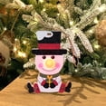 thumbnail image 3 of Adorno colgante de Navidad iluminado, colgante de árbol de Navidad, decoración colgante de madera, decoración de árbol de Navidad para regalos de vent Muñeco de nieve Macarena Colgante colgante, 3 of 6