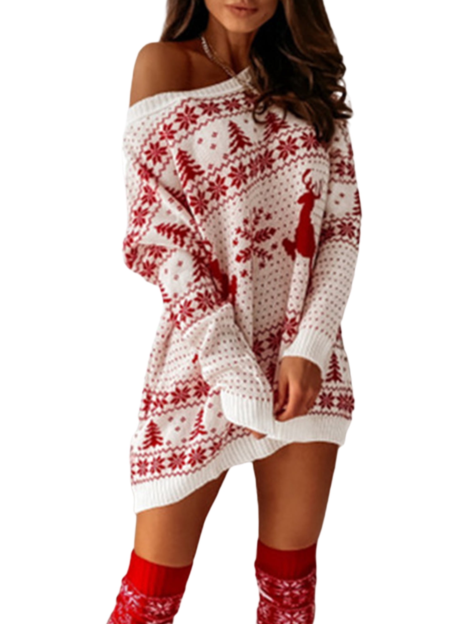 Christmas Sweater Dress for Women Sexy 
