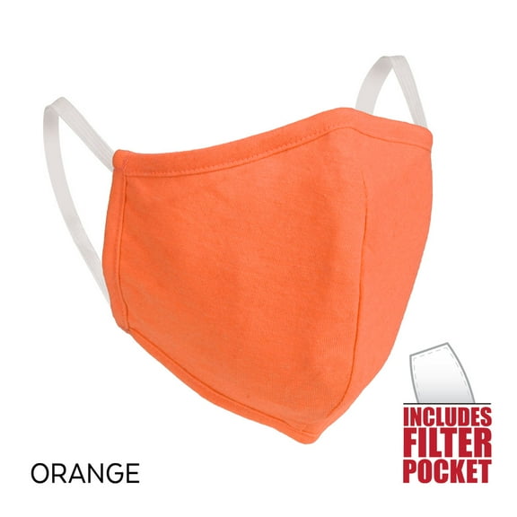 Washable Cotton Jersey Face Mask Solid Color-3 Pack