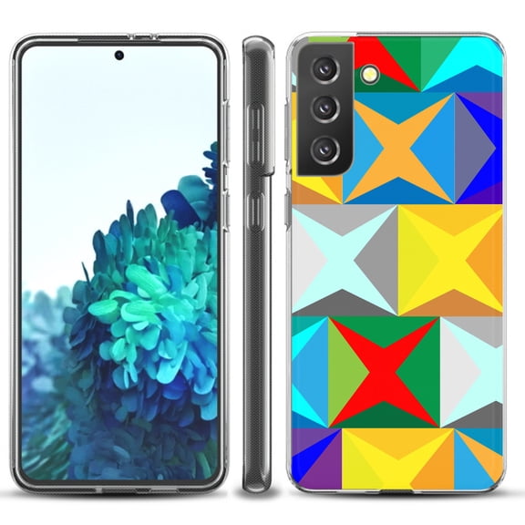 Slim-Fit TPU Protective Phone Case compatible with Samsung Galaxy S21  5G / S21 PLUS 5G, by OneToughShield ® - Abstract Color