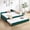 Emerald, variant on 80.8”Modern Diamond Grid Design Upholstered Wooden Daybed frame with Trundle for Guest Room and Living Room,Navy