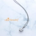 thumbnail image 2 of 555Jewelry Womens Stainless Steel 3D Star Geometry Shape Shiny Cubic Zirconia Dainty Gemstone CZ Solitaire Sparkly Merkaba Jewel High Fashion Minimal Pendant Necklace, Silver 18 Inch, 2 of 4