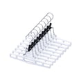 thumbnail image 1 of Perchas de plástico AMKUFO para pantalones, 12 unidades, para mujeres y hombres, color blanco, 1 of 8