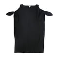 thumbnail image 1 of bar III Vestido recto con hombros descubiertos para mujer, negro, mediano, 1 of 2