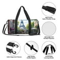 thumbnail image 4 of Defioc Parisian Cafe With Eiffel for Travel Duffle Bag,Weekender Bag Carry On Tote Bags Hospital Bag Large Capacity Sport Gym Bag for Men Women Fit for Trave, Gym,Weekend, 4 of 6