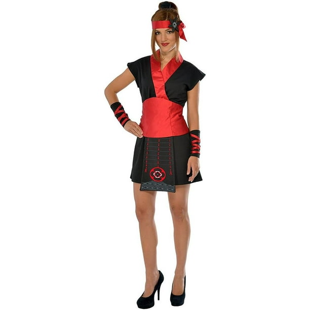 Ninja Warrior Martial Arts Girl Fancy Dress Up Halloween Deluxe Adult Costume Walmart Com Walmart Com