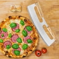 thumbnail image 5 of Cuchillo para pizza de acero inoxidable de 35 cm con mango de madera, corte profesional para pizza, 5 of 5