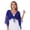 Royal Blue, variant on Womens Lace-up Belly Dance Tops V Neck Mesh Long Flare Sleeve Shawl Shrug Bolero Dancewear Black One Size