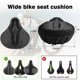 thumbnail image 4 of Cojín para asiento de bicicleta: funda para asiento de bicicleta y bicicleta de ejercicio, para cruceros, bicicletas estáticas, 4 of 5