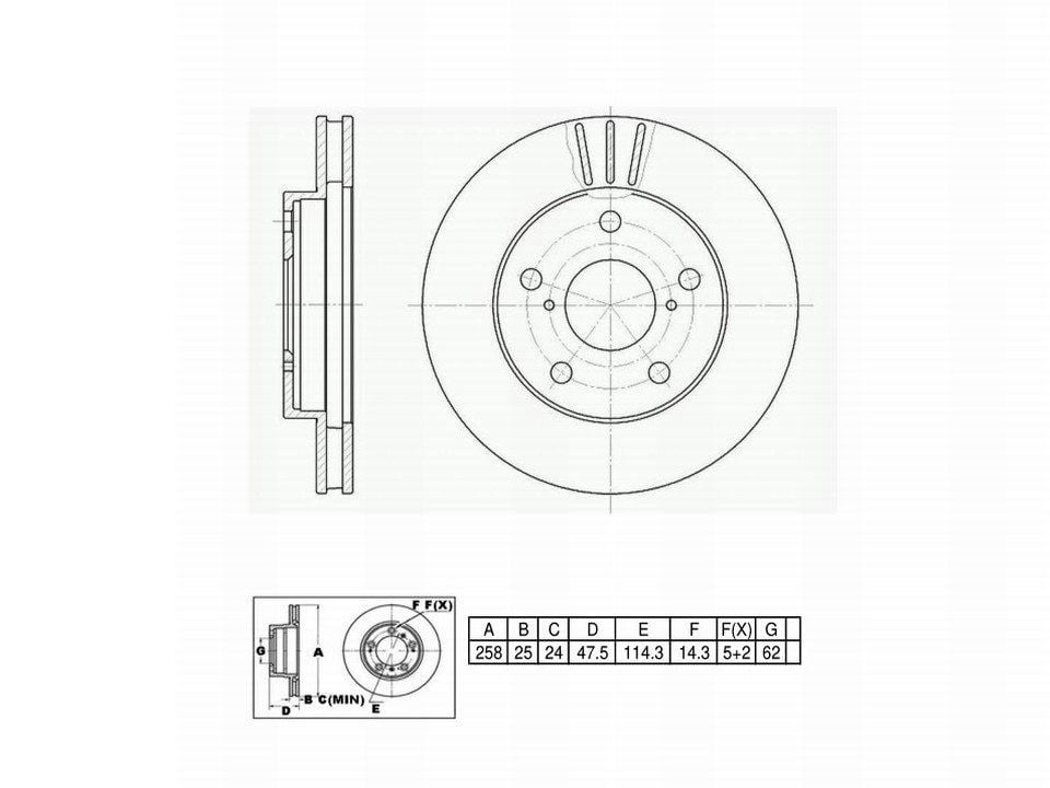 Winstop Brake Rotor, Front WS231318, Toyota MR2 1995-1991